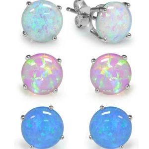 Sterling Silver Trio Earring Set (3 pair)